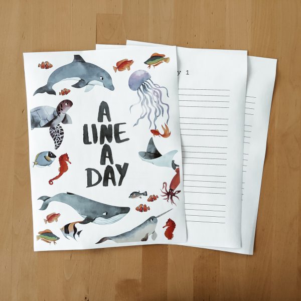 A Line a Day Journal - printable daily journals for kids and mom, great memory keepers!