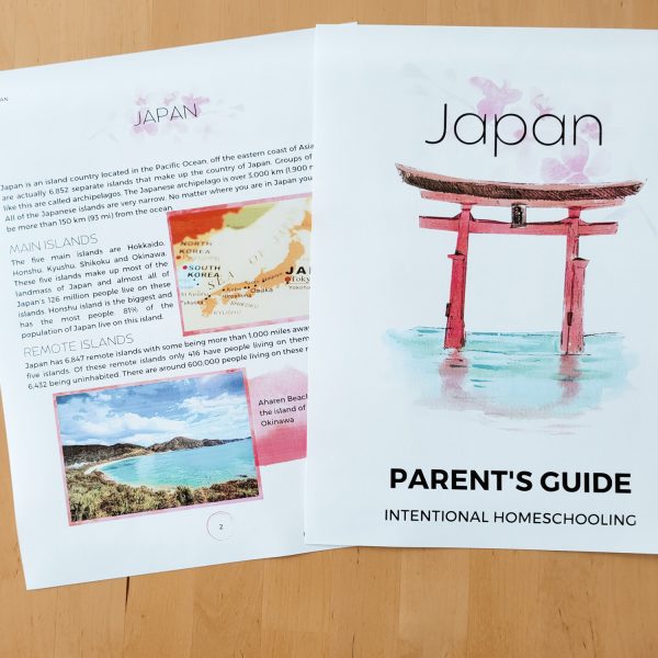Japan Unit Study - Parent Guide for a Japan Unit Study for kids