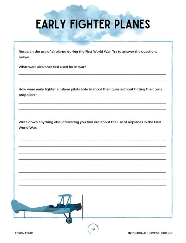 Flight Research Journal - Homeschool Unit Study