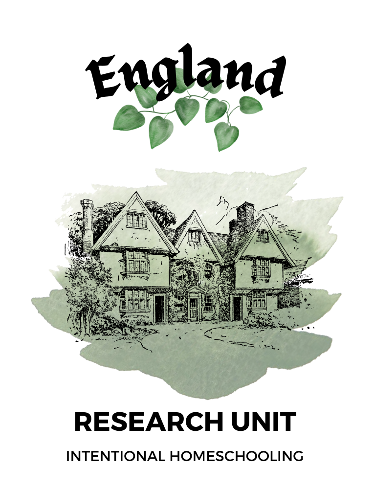 England Research Unit - Homeschool Unit Study