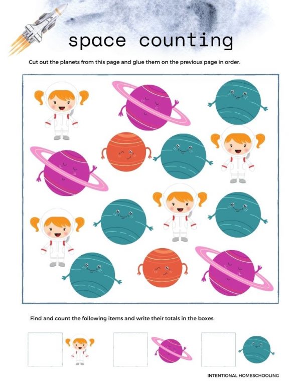 The Solar System Primary Journal - Homeschool Preschool Journal - Intentional Homeschooling