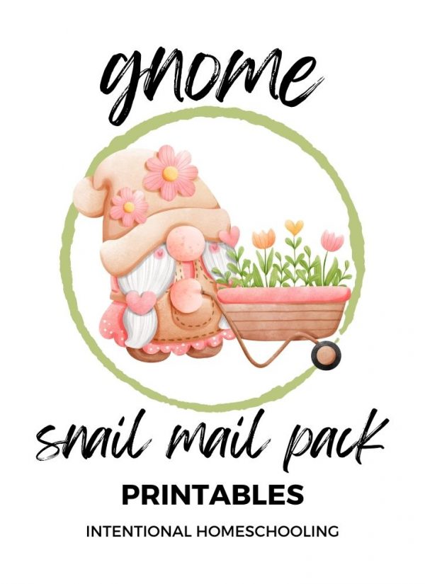 Gnome Snail Mail Printables - Perfect for pen pal letters - Intentional Homeschooling