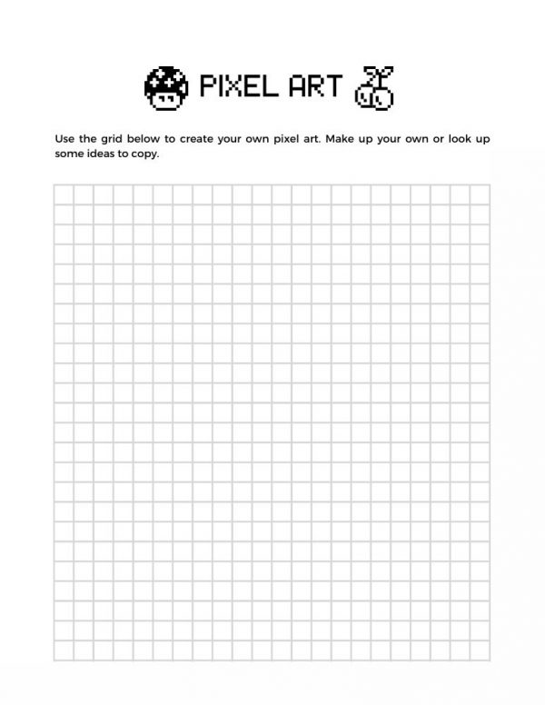 8-Bit Journal for Independent Learning - Minecraft and Mario Worksheets and Journal for Kids